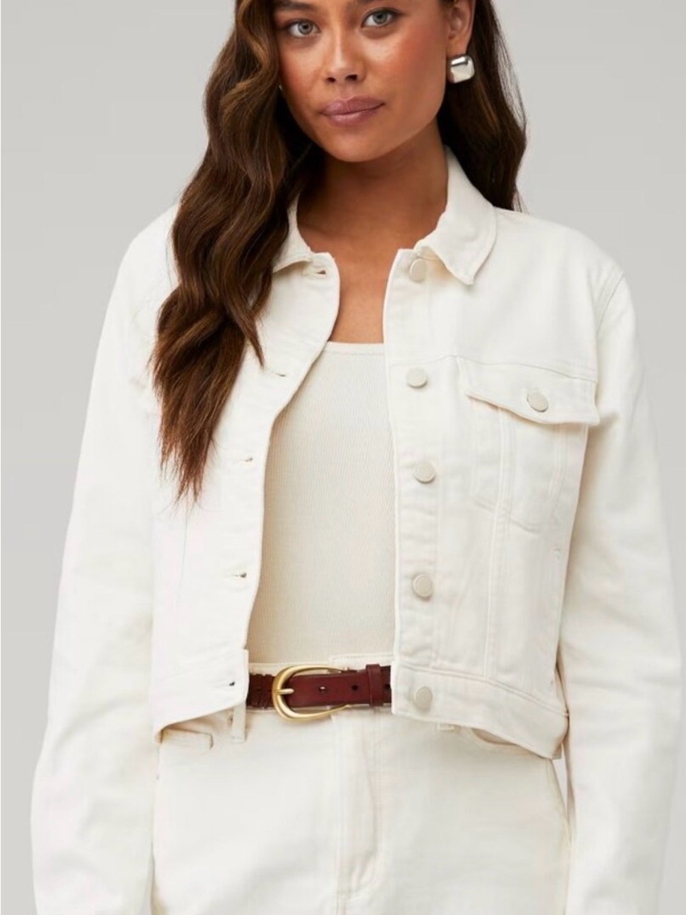 Good American Denim Jacket, White